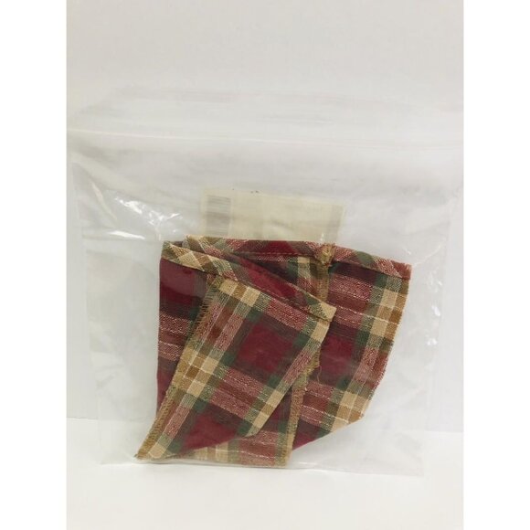 Longaberger Teaspoon Basket Liner in Orchard Park Plaid New - Picture 2 of 3